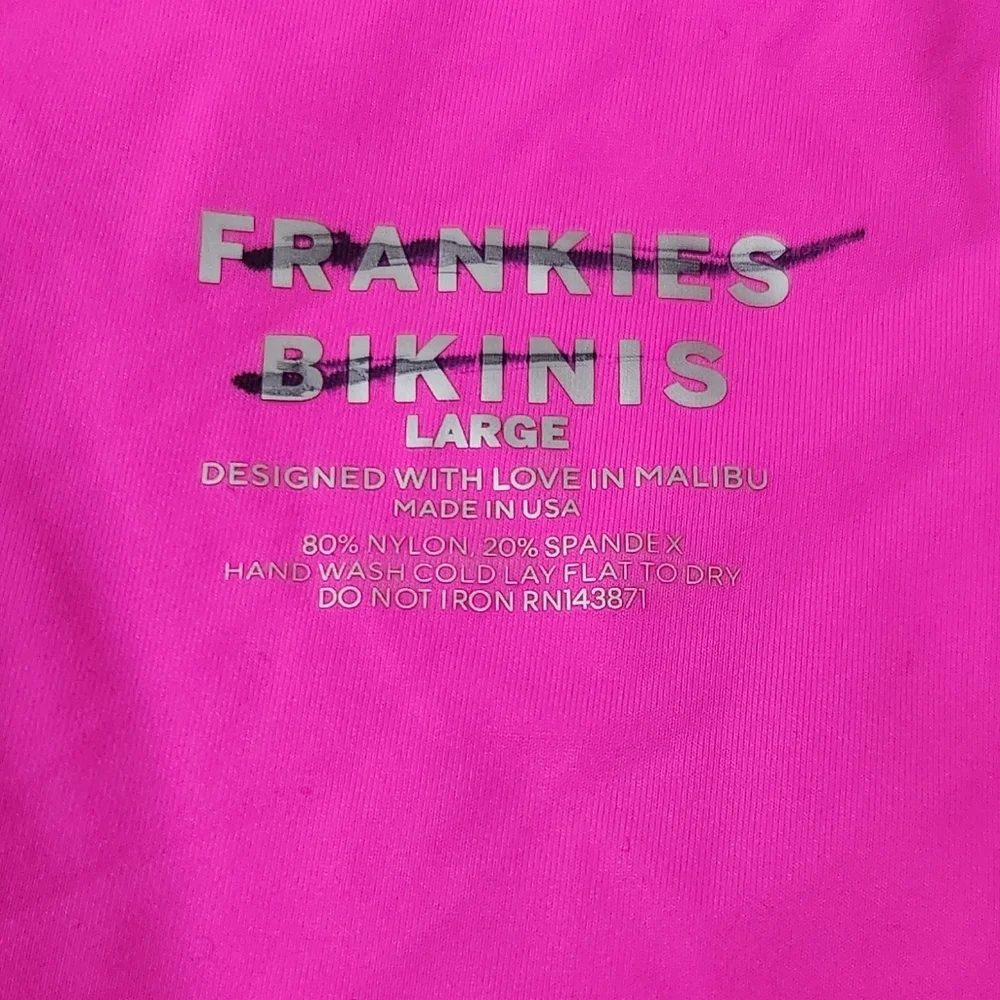 New!Frankie's Bikinis Enzo Cheeky Pink Bikini Bottom‎